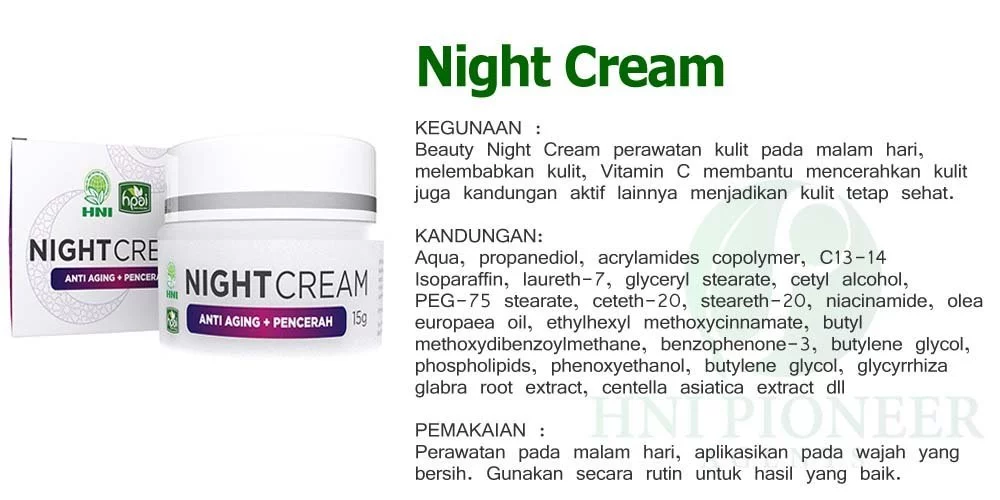 Produk Beauty Night Cream
