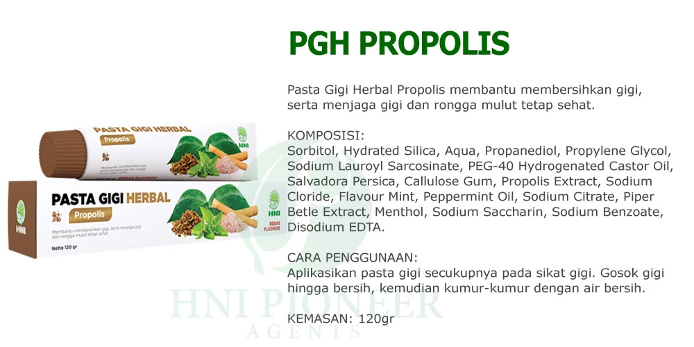 Produk Pasta Gigi Herbal Propolis